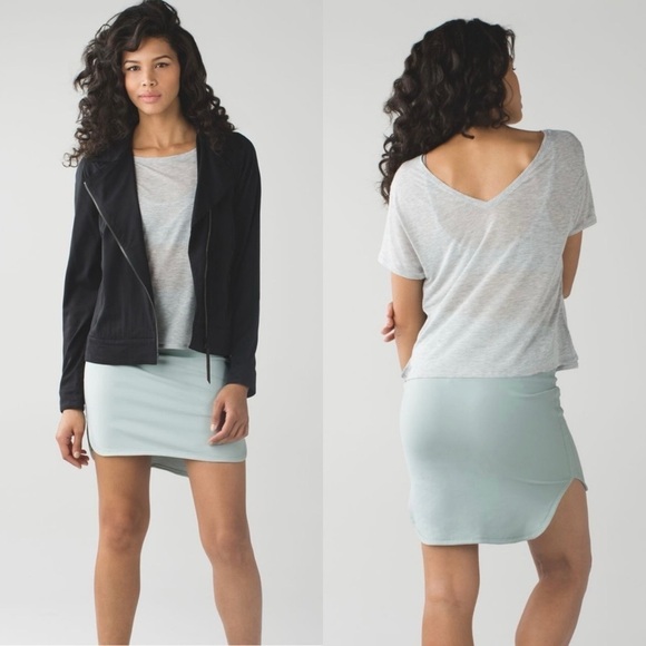 lululemon athletica Dresses & Skirts - Lululemon City Skirt-Minty Grey (Size:4)